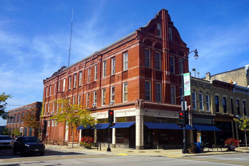The Chauncey Hall Building in Racine, Wisconsin (United States).