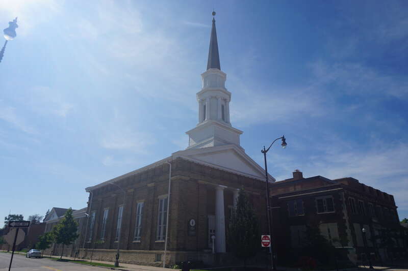 First Presbyterian Church in Racine, Wisconsin (United States).