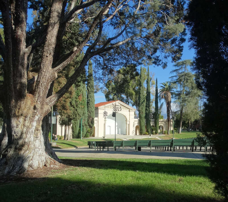 (1 in a multiple picture album)
This is our community's beloved Redlands Bowl.  Crowds of 5000 or more come each Tuesday and Friday nights during the summer to enjoy cultural music presentations.  There is no admission charge but a goodwill offering