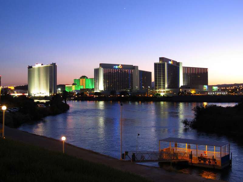 Laughlin is an unincorporated town and census-designated place in Clark County, Nevada, United States, and a port located on the Colorado River. Laughlin is 90 miles (140 km) south of Las Vegas, located in the far southern tip of Nevada. It is best