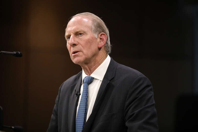 Former President of the Council on Foreign Relations Richard Haass speaking with attendees at an event at the Walton Center for Planetary Health at Arizona State University in Tempe, Arizona.

Please attribute to Gage Skidmore if used elsewhere.