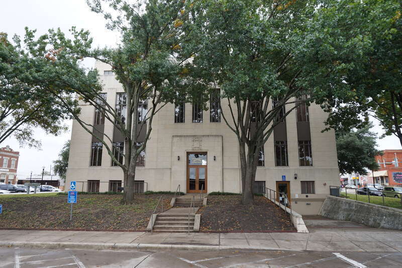 The Rockwall County Tax Office, the former Rockwall County Courthouse, in Rockwall, Texas (United States).