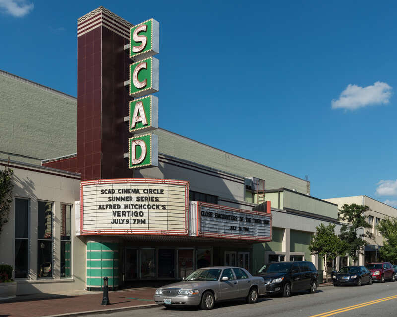 An east view of the Trustees Theater, part of SCAD