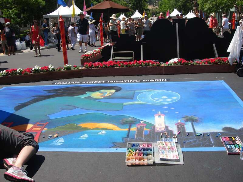 San Rafael, CA USA - Italian Street Painting Festival