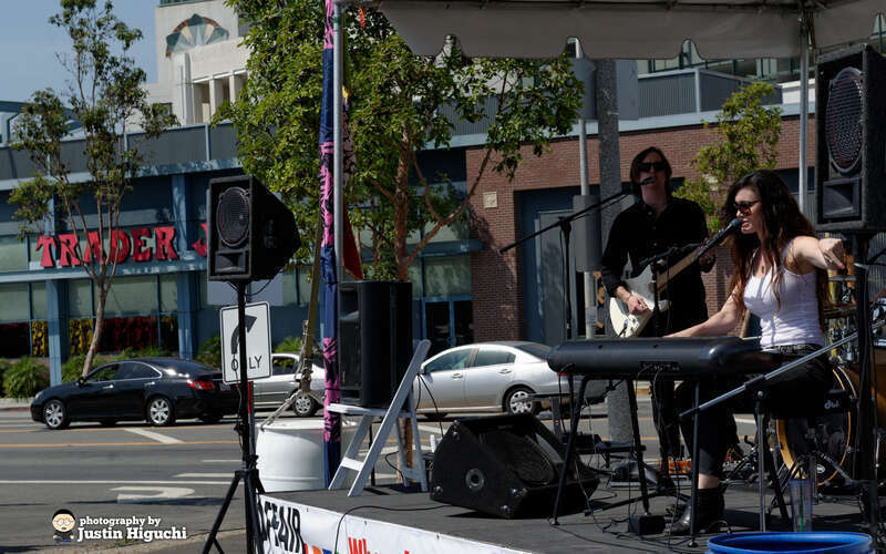 Scarlett Rabe performing live at the Affair of the Arts in downtown Culver City California on Sunday June 8th, 2014.