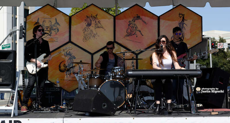 Scarlett Rabe performing live at the Affair of the Arts in downtown Culver City California on Sunday June 8th, 2014.