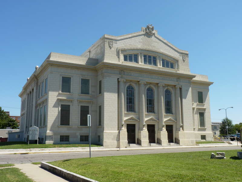 Image of the Scottish Rite Cathedral in Downtown Joplin, MO