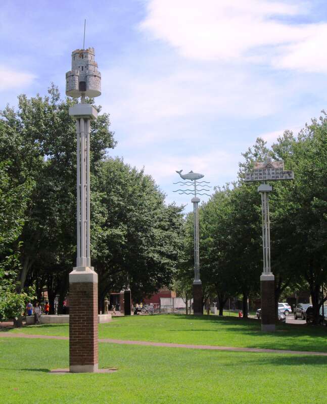 Seven Hills Park, located behind the Davis Square Red Line station, along Buena Vista and Meacham Roads, in Somerville, Massachusetts, was completed in 1990. It is a passive recreation area which occupies land that was once a railroad right-of-way,