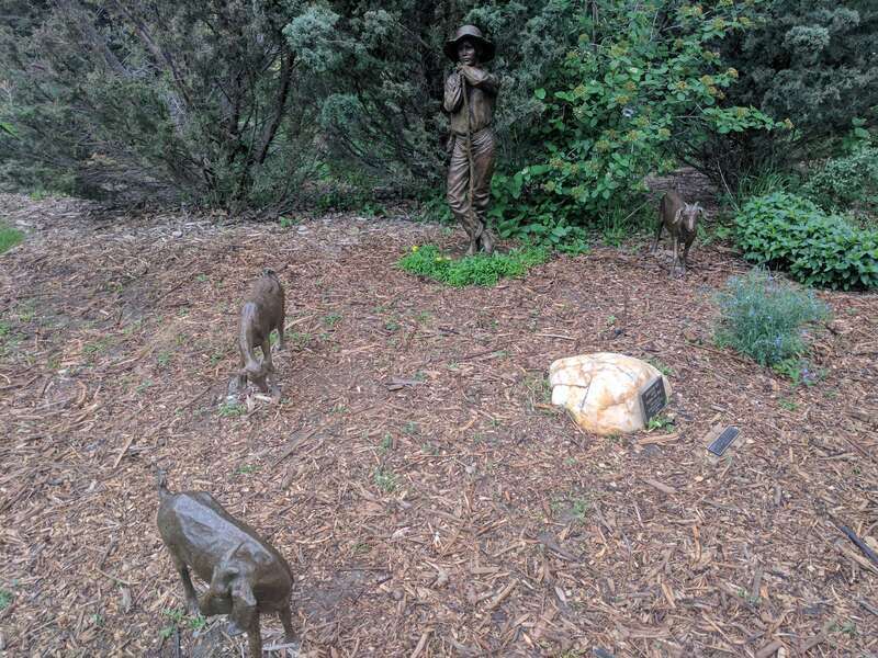Shepherd Boy by Judy Black 1998, in the Benson Sculpture Garden in Loveland, Colorado.
