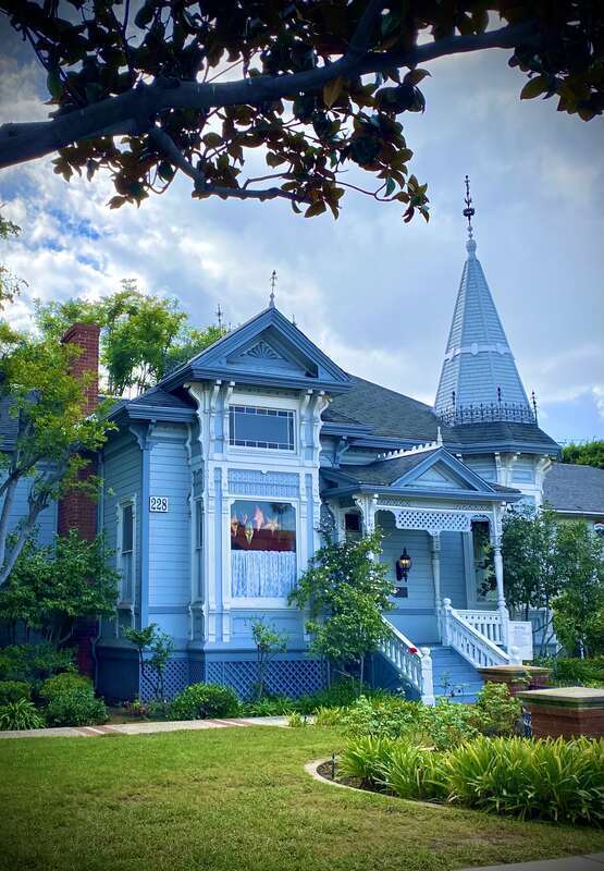 The Stevens House was built in 1887 in the Victorian Queen Anne style by Sherman Stevens for his bride, Martha Snow.  It is located at 228 West Main Street, Tustin, California.  It was added to the National Register of Historic Places on January 5,