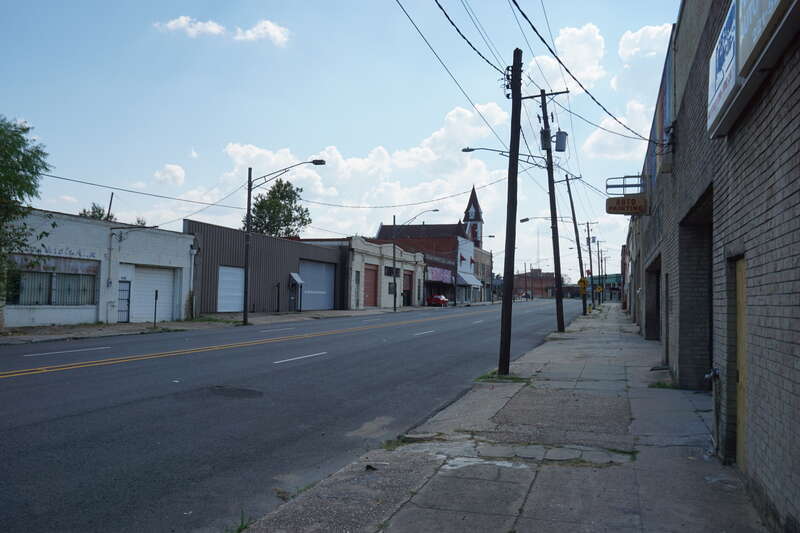 Texas Avenue in Shreveport, Louisiana (United States).