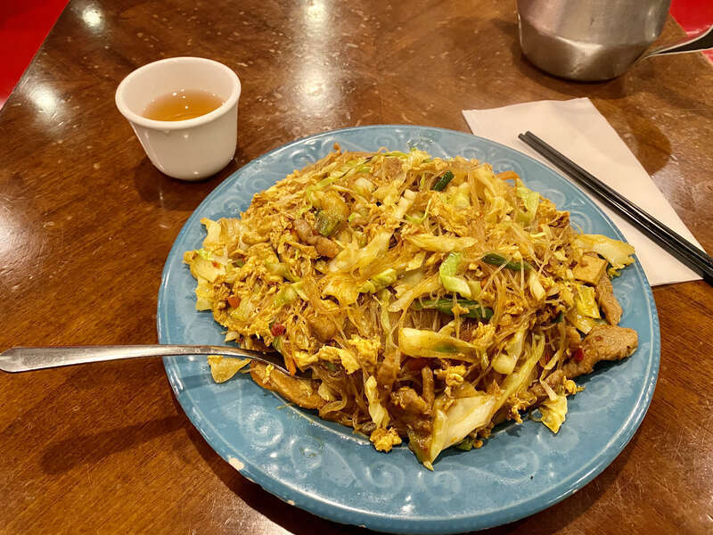 Singapore-style noodles from Queen House at Mountain View, CA