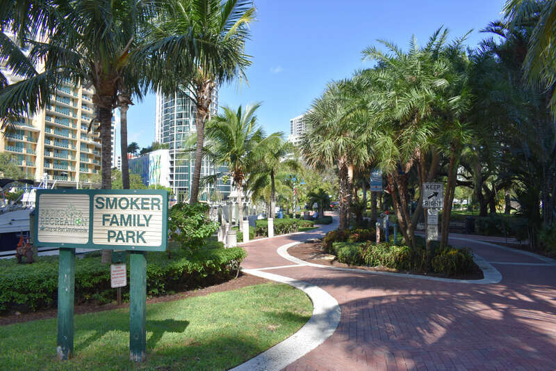 Entering Smoker Family Park in Fort Lauderdale, Florida
