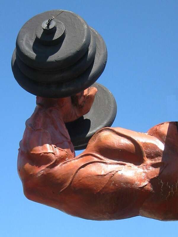 A strongman forearm.