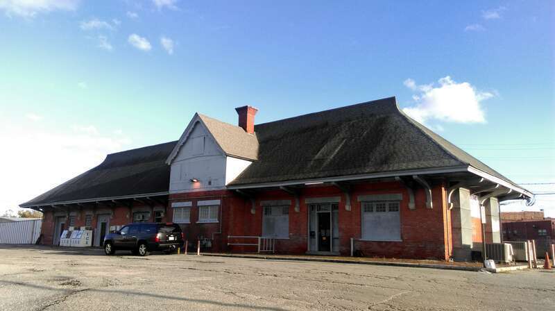Former station building at Suffolk, Virginia in October 2016