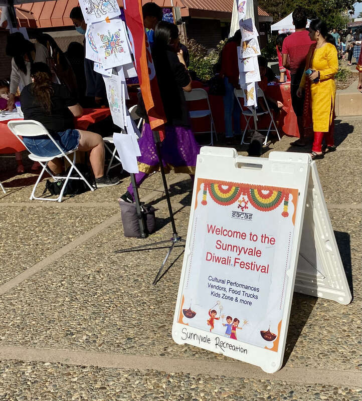 Sunnyvale Diwali Festival, held in Sunnyvale Community Center at 10am - 5pm on October 15 2022, organized by South Asian Cultural Association of Sunnyvale
