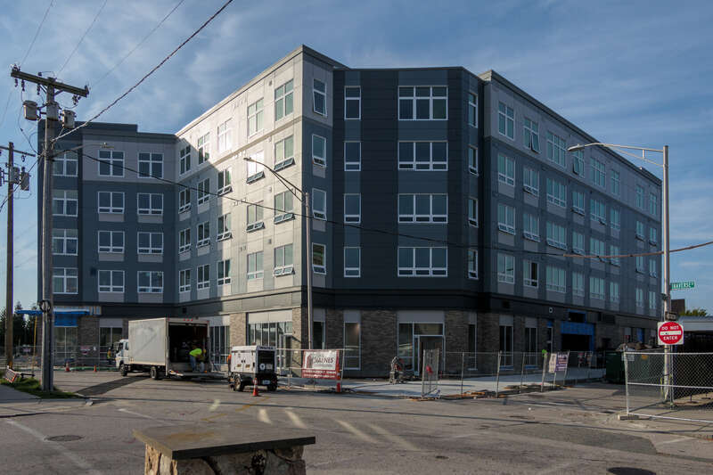 Tempo Apartments near completion. 55 George M. Cohan Boulevard, Providence Rhode Island