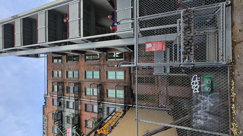 Backside of the Tenement Museum in New York City