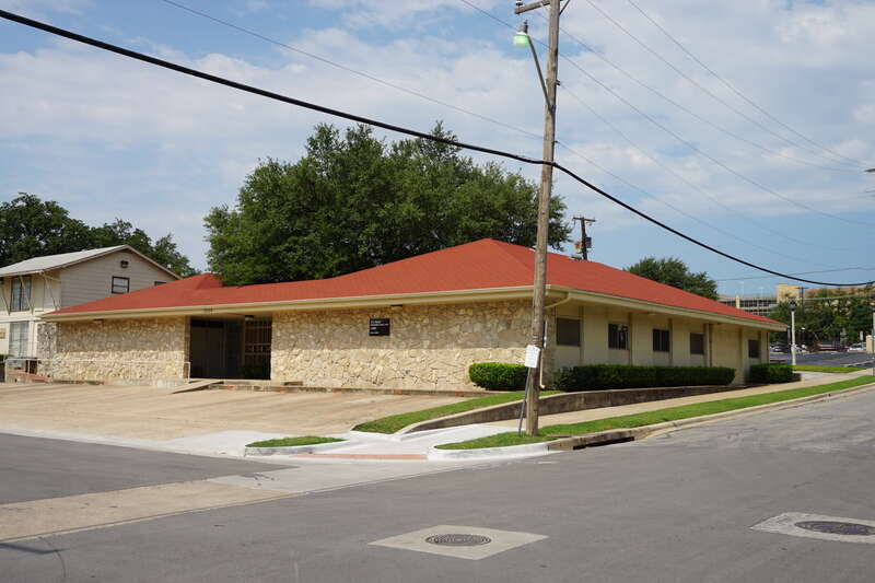 The TCU Press building on the campus of Texas Christian University in Fort Worth, Texas (United States).