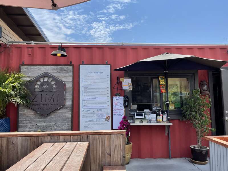 Zimi pizza at The Block Petaluma, Petaluma, California.