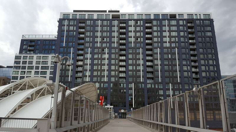 The Coloradan from Union Station Pedestrian Bridge