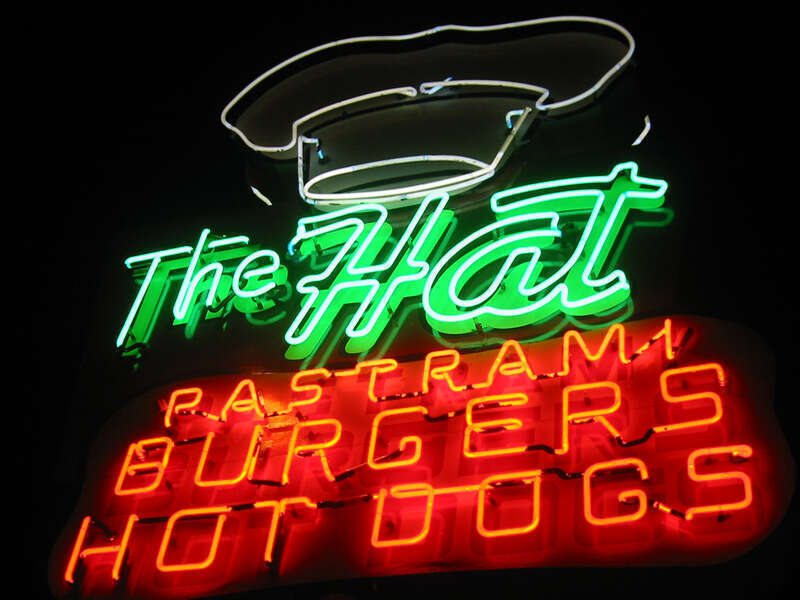 The Hat in Alhambra, CaliforniaThe Hat Neon Sign
