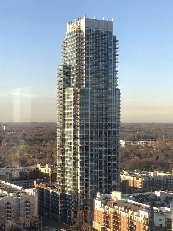 Front view of the Vue Building