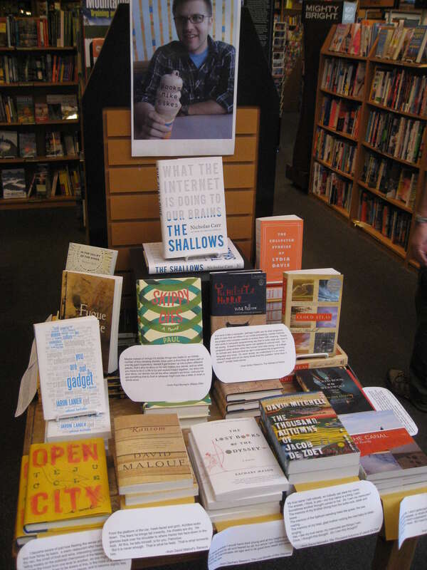 I always like seeing the care that my local bookstore, Third Place Books, takes in displaying books
These are picks from one of the staff. I have recently read The Shallows by Nicholas Carr, found it quite illuminating
The Helmet of Horror: The Myth