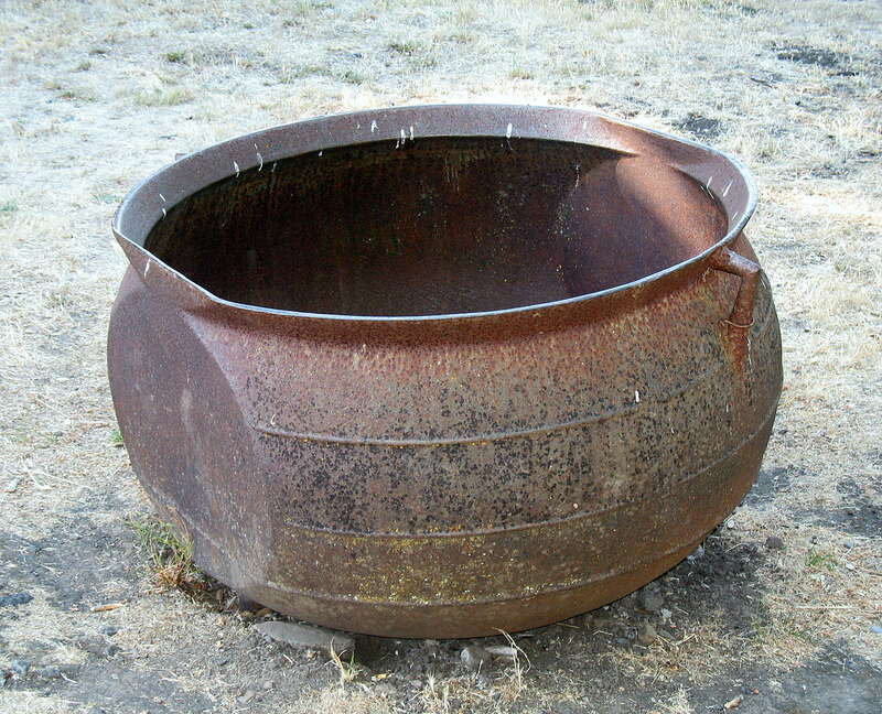 Try pot, Rancho Olompali, Olompali State Historical Park, Novato, California