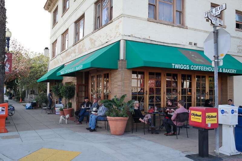 Twiggs Coffeehouse in the University Heights neighborhood of San Diego, California