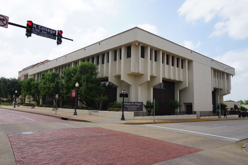 The William M. Steger Federal Building and United States Courthouse in Tyler, Texas (United States).