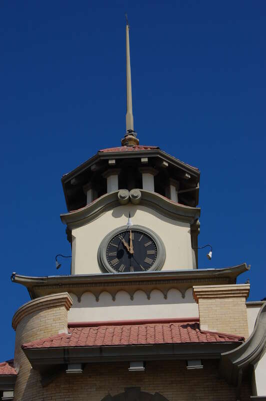 The original Gilroy City Hall. built in 1905. 7400 Monterey Street. Gilroy, California, United States.