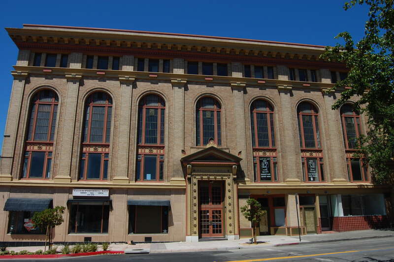 Masonic temple. 707/709/711 Marin Street/348 Virginia Street. Vallejo, California, USA