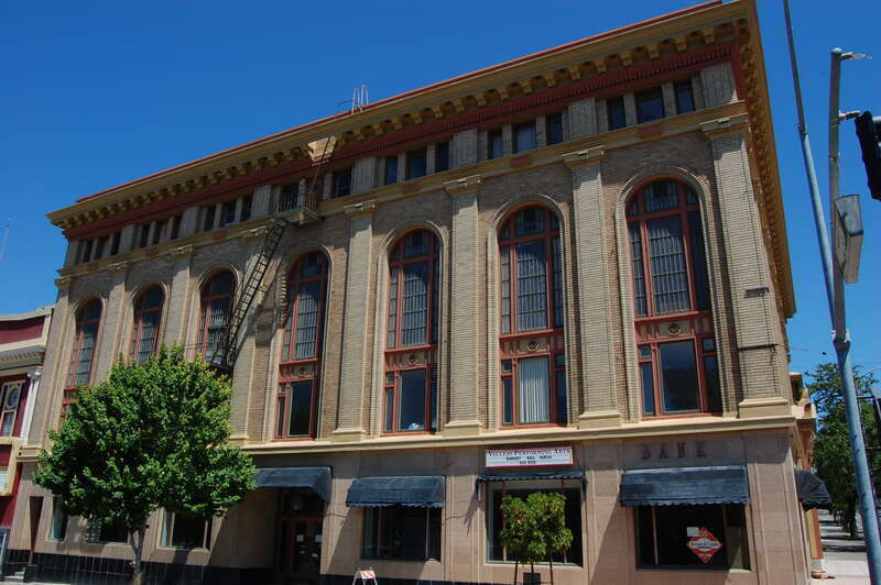 Masonic temple. 707/709/711 Marin Street/348 Virginia Street. Vallejo, California, USA