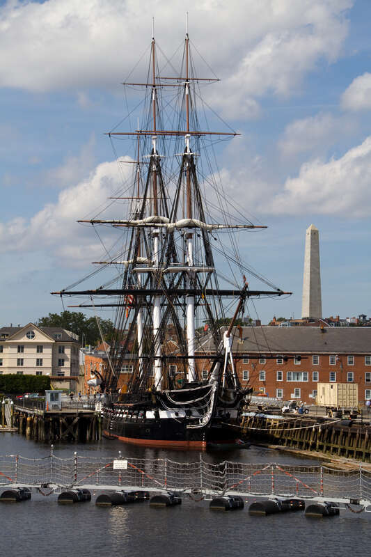 Launched in 1797, USS Constitution was a heavy frigate of the USA navy. Although designated a frigate she was twice the weight of a typical frigate of the time (2,200 tons) and although classed as a 44gun frigate she actually carried over 50 guns.