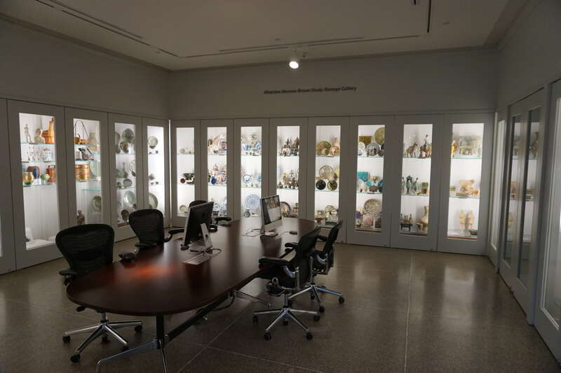 Open Storage at the University of Michigan Museum of Art in Ann Arbor, Michigan (United States).