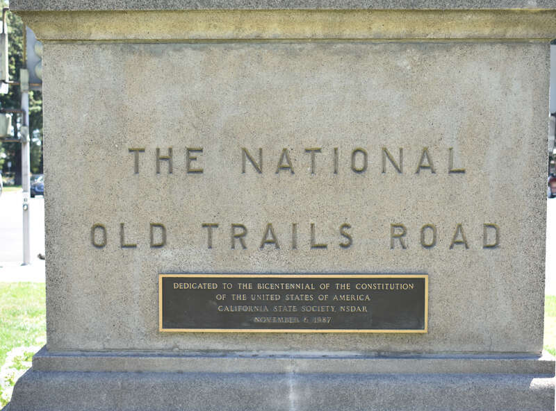 National Society Daughters of the American Revolution commemorative statue (one of 12 in various United States locations) - inscriptions on North face of pedestal