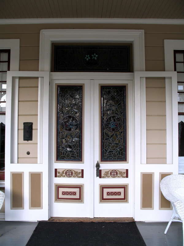 Villa Mira Monte, 17860 Monterey St., Morgan Hill, California.  Front entrance.