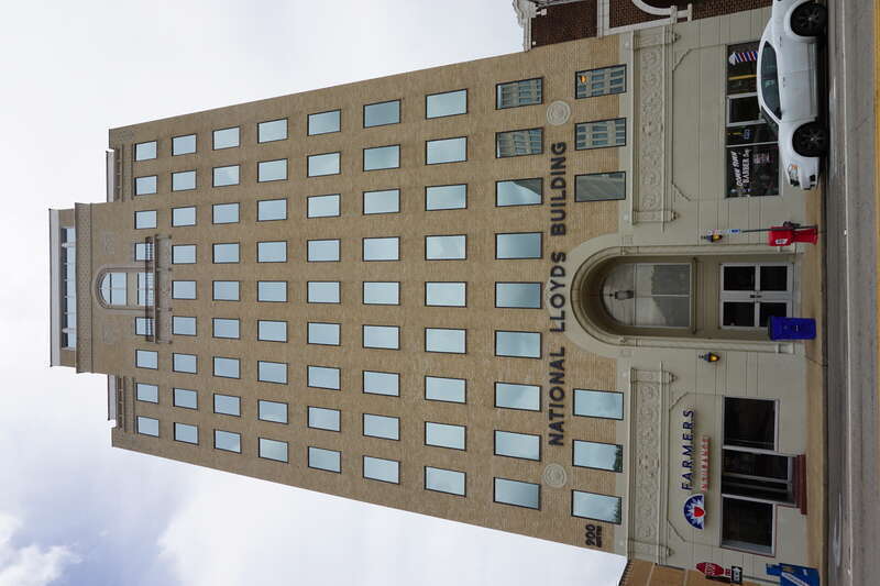 The National Lloyds Building in Waco, Texas (United States).