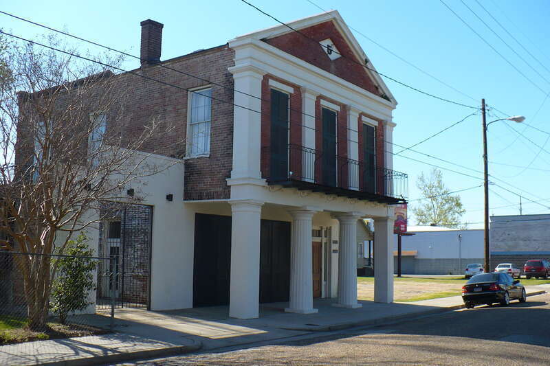 7 North Lawrence Street (Washington Firehouse No. 5) within the Lower Dauphin Street Historic District in Mobile, Alabama. (c. 1851).