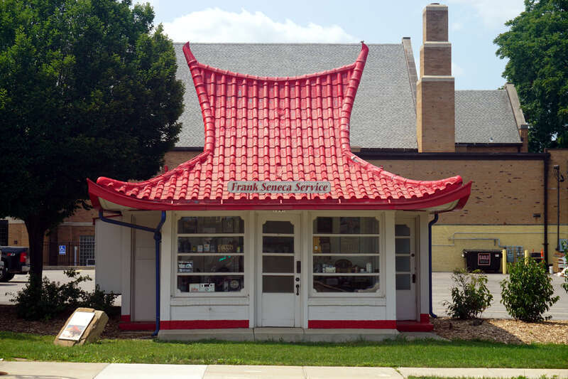 The Wadham's Gas Station in West Allis, Wisconsin (United States).