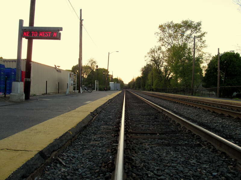 Looking outbound at West Medford station