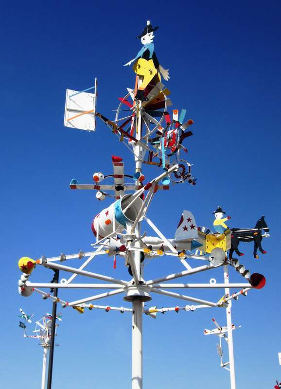 The Vollis Simpson Whirliigig Park on Goldsboro Street S. at Douglas Street S. in Wilson, North Carolina, opened on November 2, 2017 to document, conserve, and display the large whirlgigs from Simpson's property in Lucama, North Carolina. Wilson held