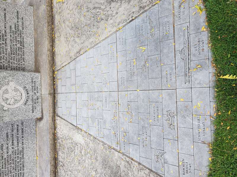 World War II memorial in St. Joseph, Michigan