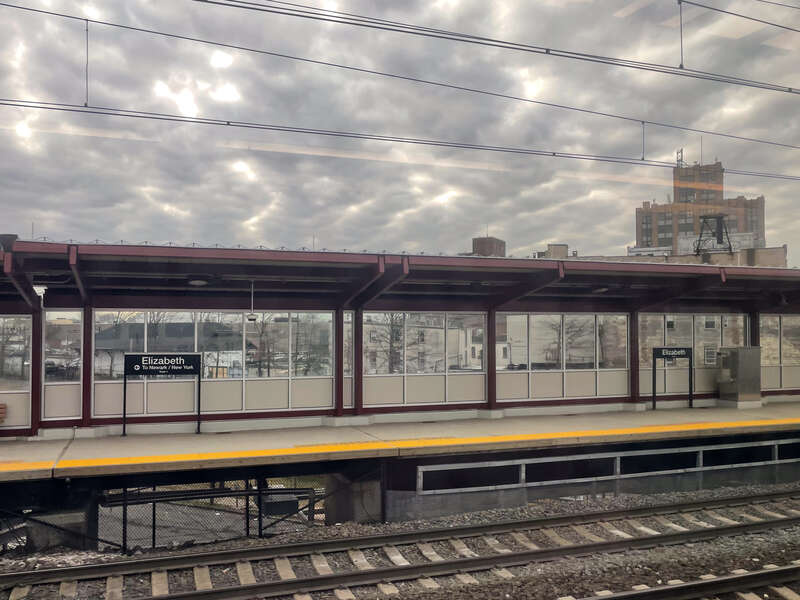 View from a Northeast Corridor Line railcar in 2024