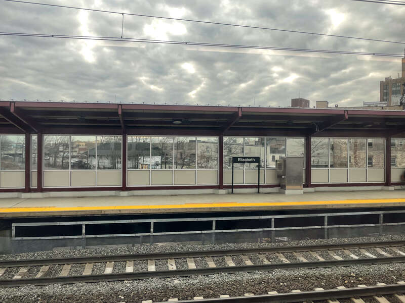 View from a Northeast Corridor Line railcar in 2024