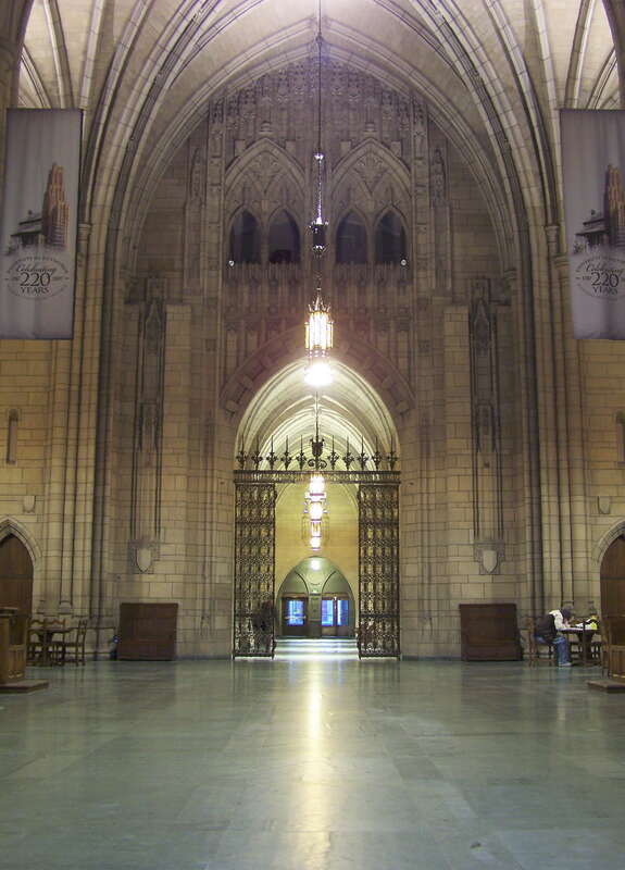 Inside Pitt's Cathedral of Learning