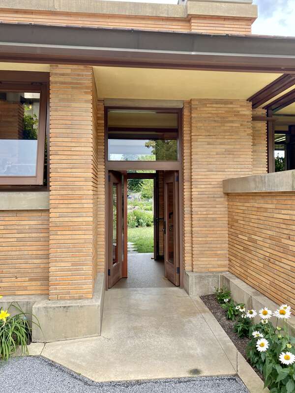 Built in 1903-1905, this Prairie-style mansion was designed by Frank Lloyd Wright for Larkin Company executive Darwin D. Martin.