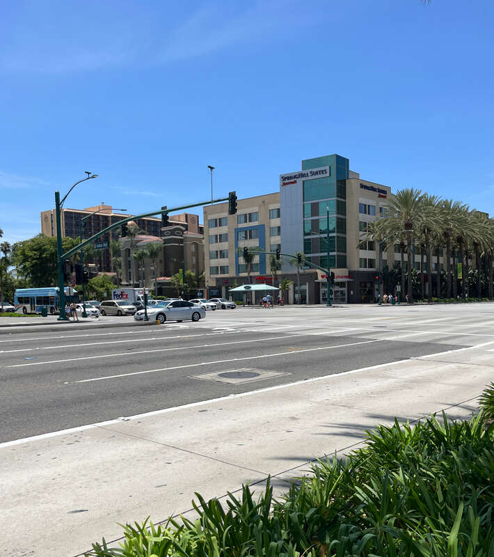 Crossroad Katella Avenue and Harbor Boulevard (July 2022)