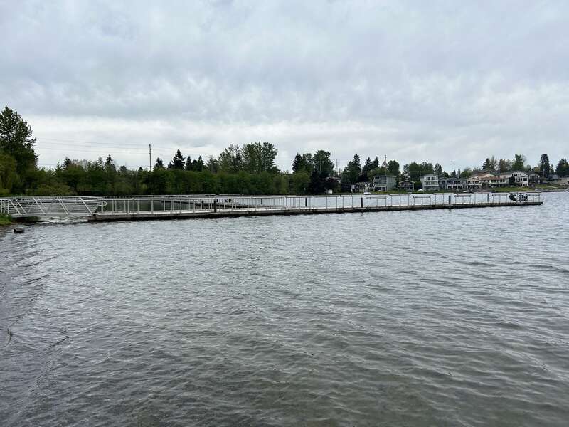 Dock at Lake Meridian in Kent, Washington